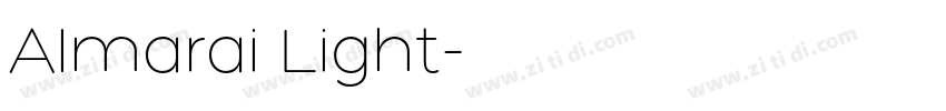 Almarai Light字体转换